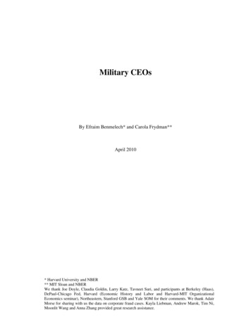 Military CEOs - NYU