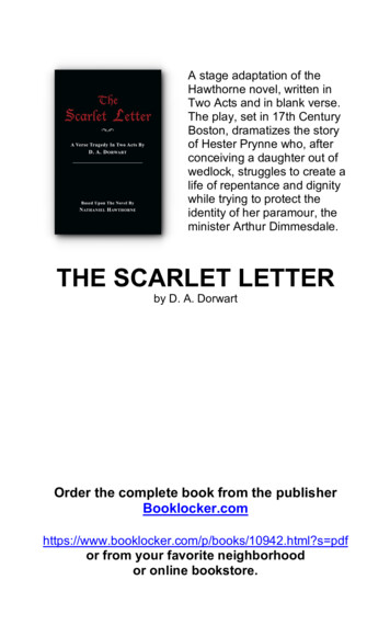 THE SCARLET LETTER - BookLocker 
