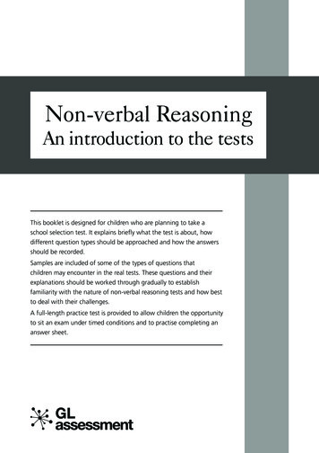 Non-verbal Reasoning - SATs Papers