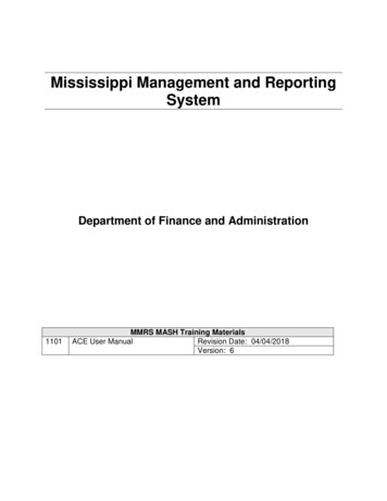 Mississippi Management And Reporting System