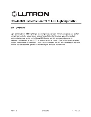 Residential Systems Control Of LED Lighting (120V)