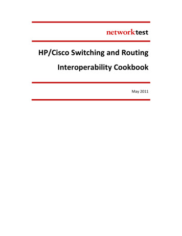 HP/Cisco Switching And Routing Interoperability Cookbook