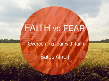 Overcoming Fear With Faith - Shofar Sermons