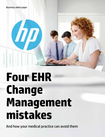 Four EHR Change Management Mistakes