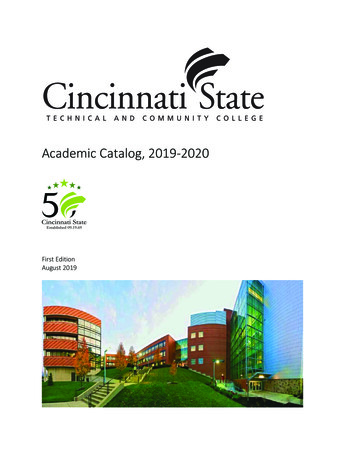 Academic Catalog, 2019-2020