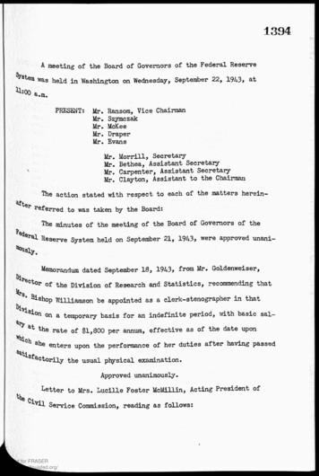 Meeting Minutes, September 22, 1943, Volume 30, 