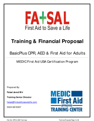 Training & Financial Proposal