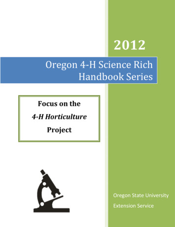 Oregon 4-H Science Rich Handbook Series