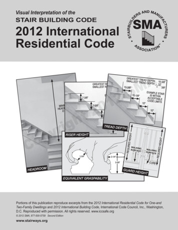 Visual Interpretation Of The STAIR BUILDING CODE 2012 .