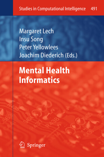 Mental Health Informatics - MDCBH
