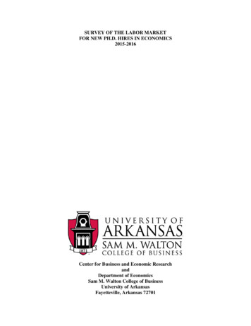 SURVEY OF THE LABOR MARKET - University Of Arkansas
