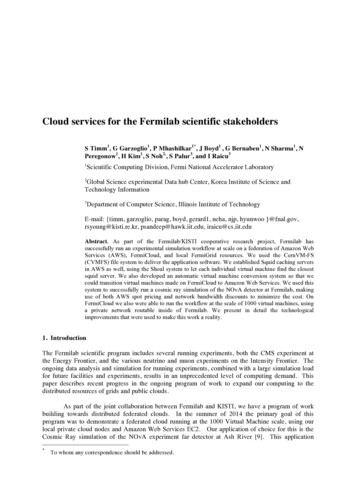 Cloud Services For The Fermilab Scientific Stakeholders