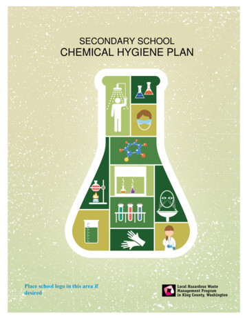 SECONDARY SCHOOL CHEMICAL HYGIENE PLAN - HazWasteHelp