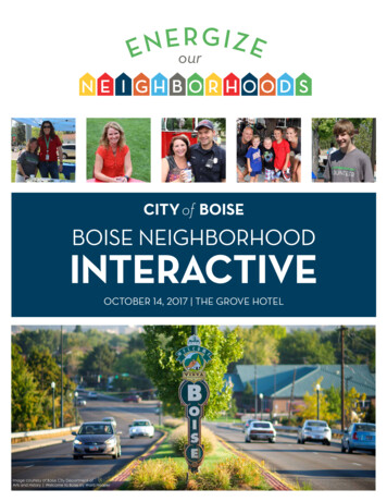 Boise Neighborhood Interactive