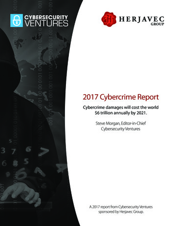 2017 Cybercrime Report - Cybercrime Magazine