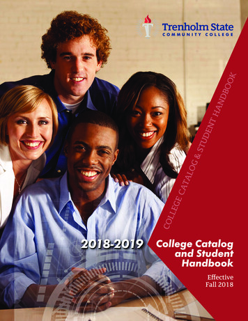 2018-2019 And Student Handbook - Alabama Community College System