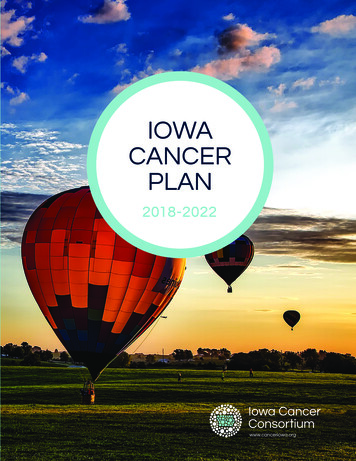 2018-2022 Iowa Cancer Plan - Iowa Cancer Consortium