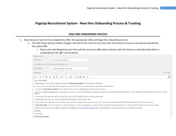 PageUp Recruitment System - New Hire Onboarding Process & Tracking