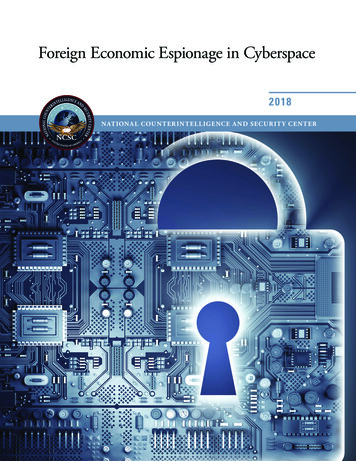 Foreign Economic Espionage In Cyberspace