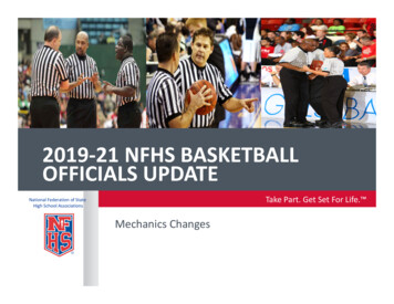 2019 21 NFHS BASKETBALL OFFICIALS UPDATE