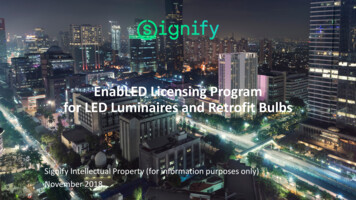 EnabLED Licensing Program For LED Luminaires And 