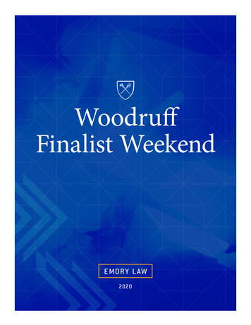 Woodruff Finalist Weekend - Emory University School Of Law