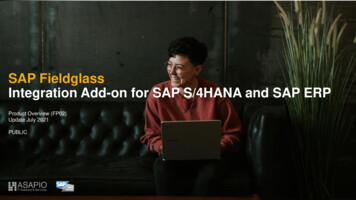 SAP Fieldglass Integration Add-on For SAP S/4HANA And SAP ERP