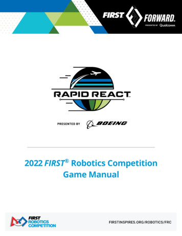 2022 FIRST Robotics Competition Game Manual
