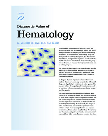 Diagnostic Value Of Hematology - Avian Medicine