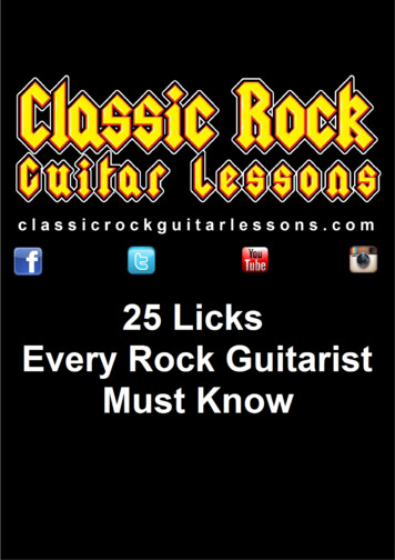 Lick 3 - Rock Guitar Lessons