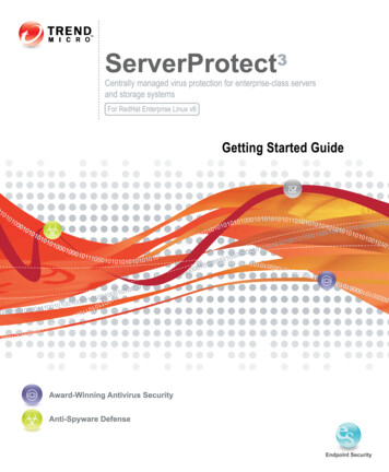 Trend Micro ServerProtect For Linux Getting Started Guide