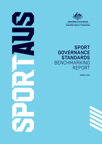 Sport Governance Standards Benchmarking Report