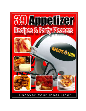 Appetizer Recipes And Party Pleasers Free ECookbook .