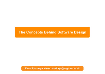 The Concepts Behind Software Design
