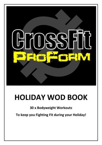 HOLIDAY WOD BOOK - CrossFit ProForm