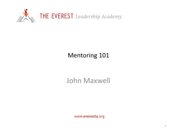 Mentoring 101 - Everestla 