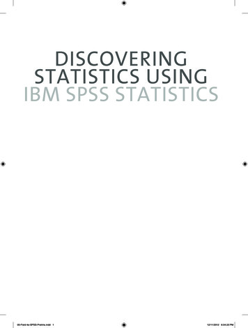 DISCOVERING STATISTICS USING IBM SPSS STATISTICS