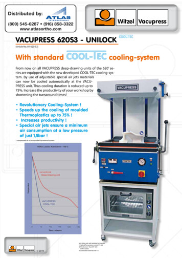 VACUPRESS 620S3 - UNILOCK With Standard Cooling-system