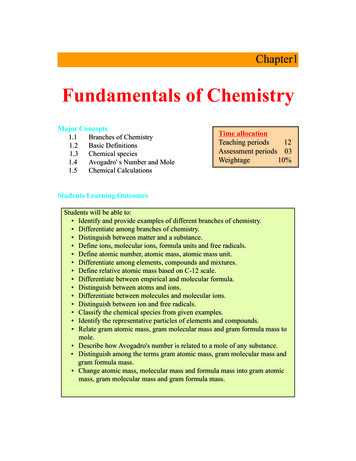 Fundamentals Of Chemistry - Ilmkidunya 