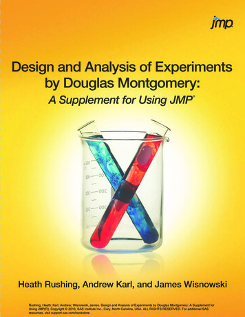 Design And Analysis Of Experiments By Douglas 