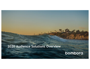2020 Audience Solutions Overview