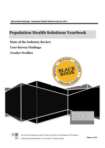 2017 POPULATION HEALTH SOLUTIONS YEARBOOK - Newswire