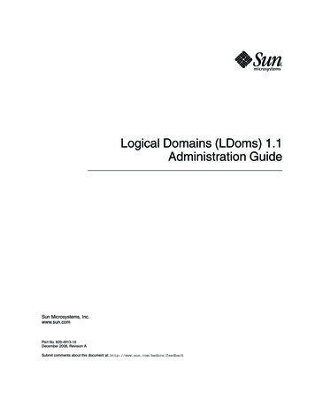 Logical Domains (LDoms) 1.1 Administration Guide