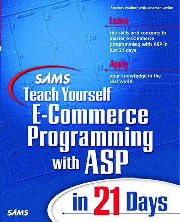 Sams Teach Yourself E-Commerce Programming With ASP 