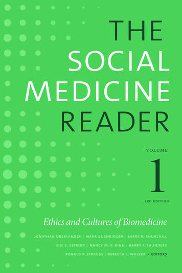 Social Medicine Reader 1 Volume
