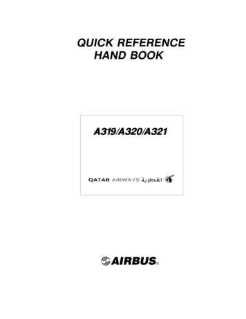 A319 / A320 / A321 : QUICK REFERENCE HANDBOOK : REV 40B