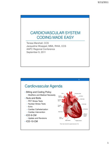 CARDIOVASCULAR SYSTEM CODING MADE EASY