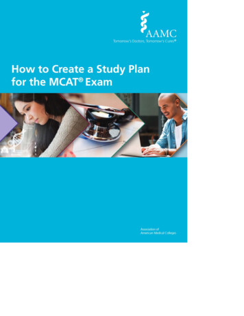 Creating An MCAT Study Plan Premed 10 - College Of Medicine