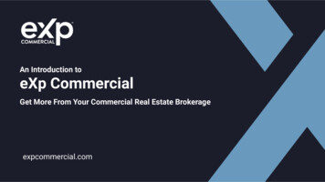 EXp Commercial An Introduction To Get More From Your .