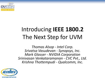 Introducing IEEE 1800